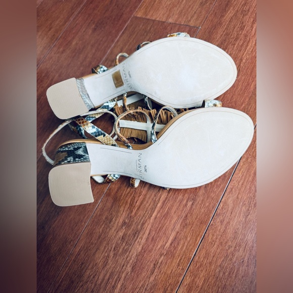 ALEXANDRE BIRMAN
Snakeskin Animal Print ankle T-Strap Sandals with fringes - Picture 7 of 15